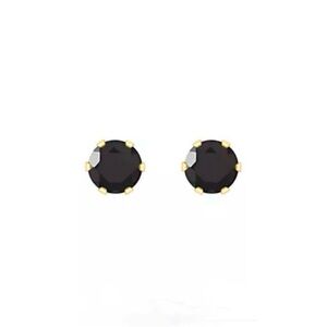 New Classic Black and Gold Post Earrings